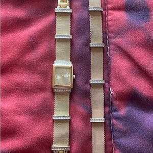 Anne Klein Gold Mesh Bracelet Watch